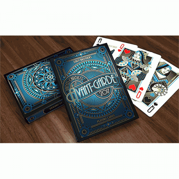 Mazzo di carte Avant-Garde United Cardists 2017 Playing Cards by Edgy Brothers (Blu)