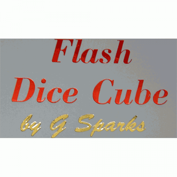 FLASH DICE CUBE (Red) by G Sparks