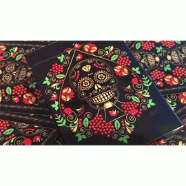 Mazzo di Carte Calaveras de Azúcar Black Edition Playing Cards Printed by USPCC