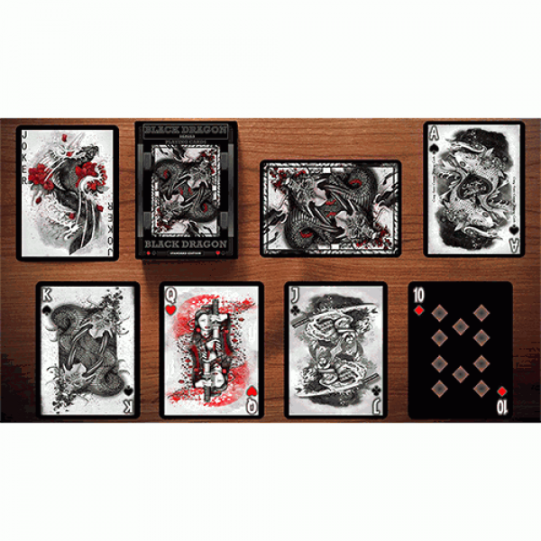 Mazzo di Carte Black Dragon Series Playing Cards (Standard Edition) by Craig Maidment