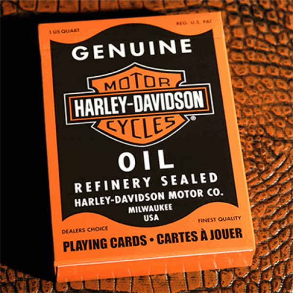 Mazzo di carte Harley Davidson Oil Playing Cards B...