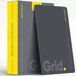 Mazzo di Carte Grid Typographic Playing Cards