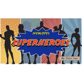 Svengali Envelopes SUPERHEROES (4 x 6 Nero) by Sven Lee