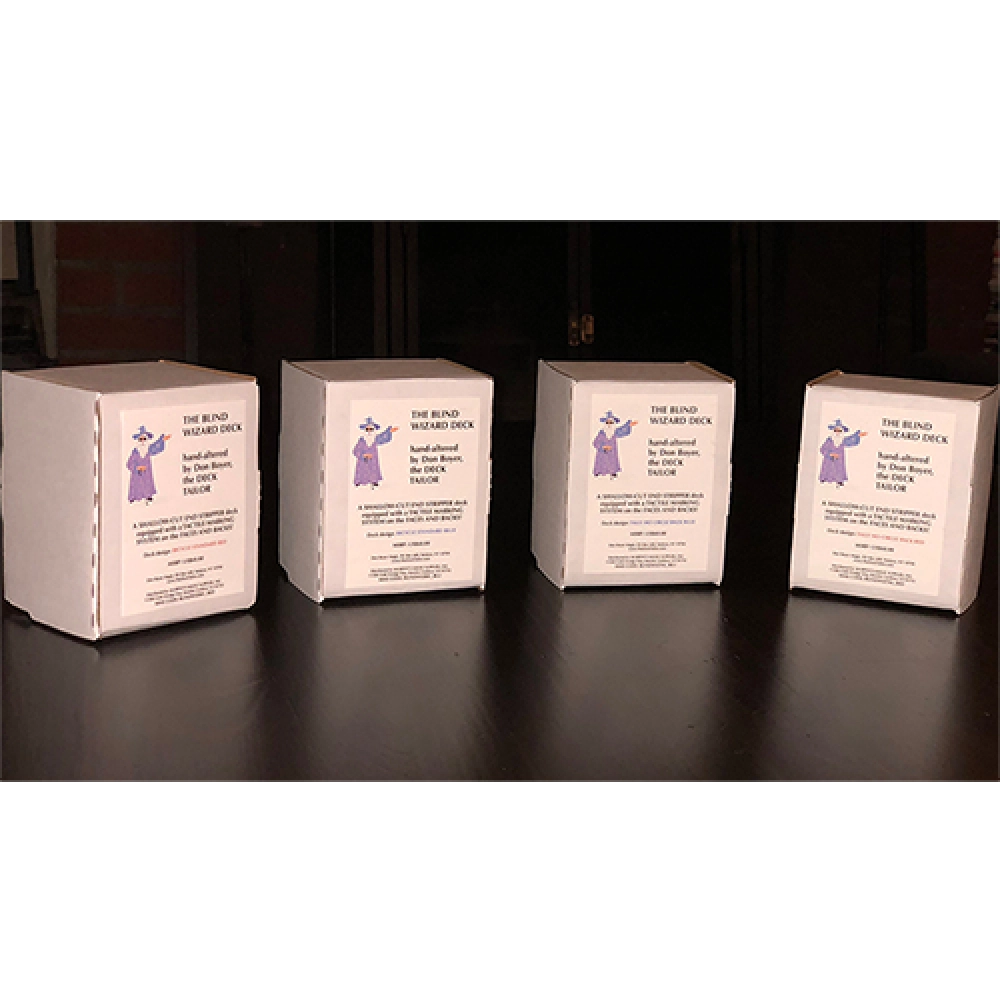 The Blind Wizard Deck Blue Bicycle (Gimmicks and Online Instructions) by Don Boyer