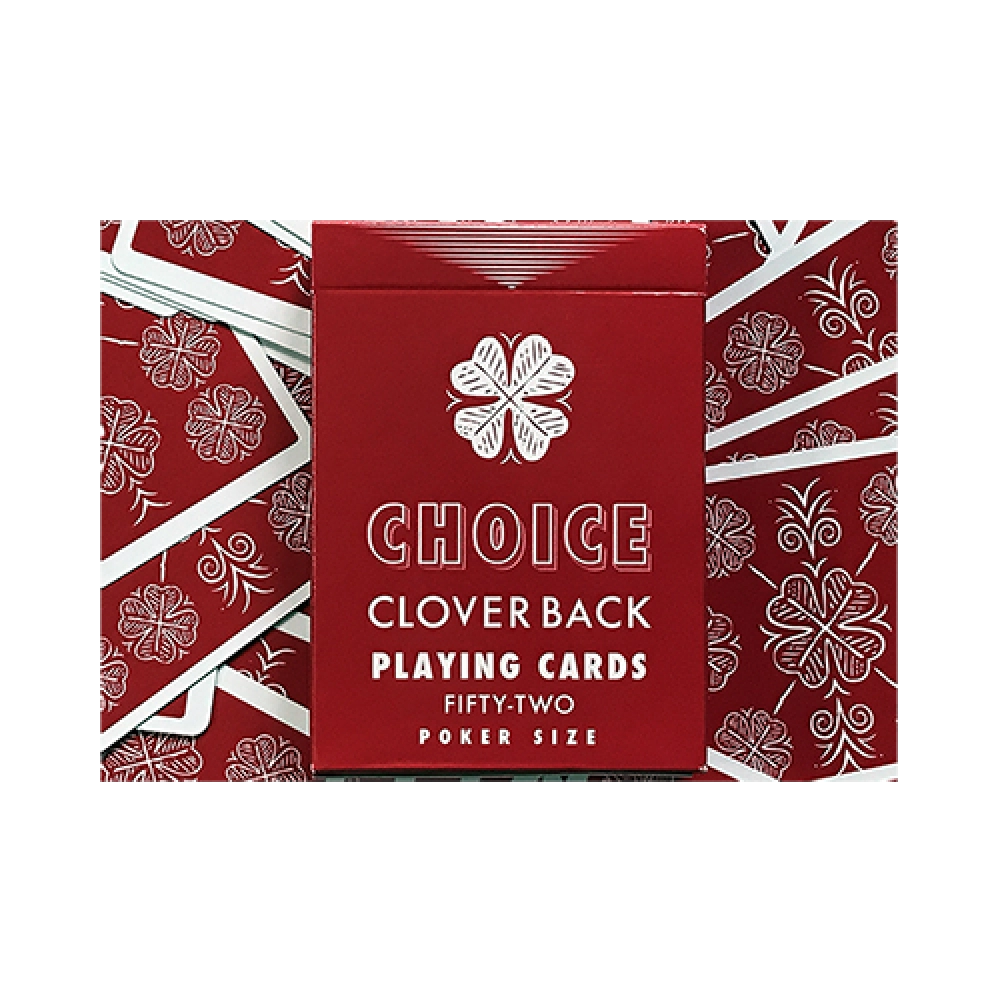 Mazzo di carte Choice Cloverback (Red) Playing Cards