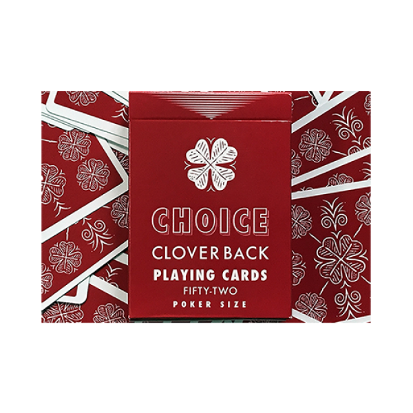Mazzo di carte Choice Cloverback (Red) Playing Cards