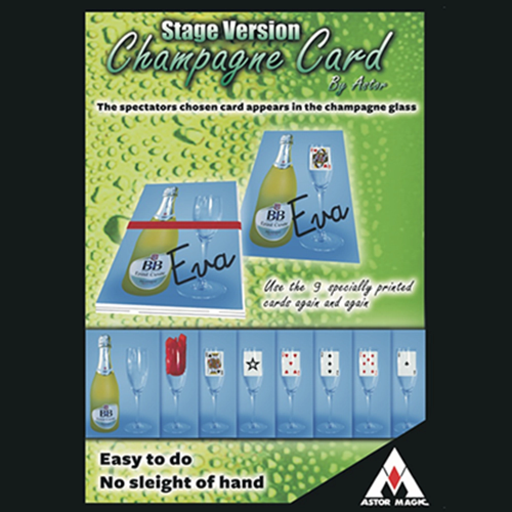 Jumbo Champagne Card (Stage) by Astor