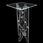 Tora Glassy Table (Folding) by Tora Magic