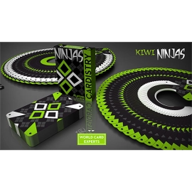Mazzo di carte Cardistry Kiwi Ninjas (Green) Playing Cards by World Card Experts