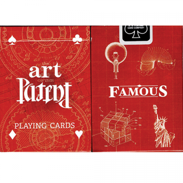 Mazzo di carte Limited Edition Art of the Patent (Famous) Playing Cards
