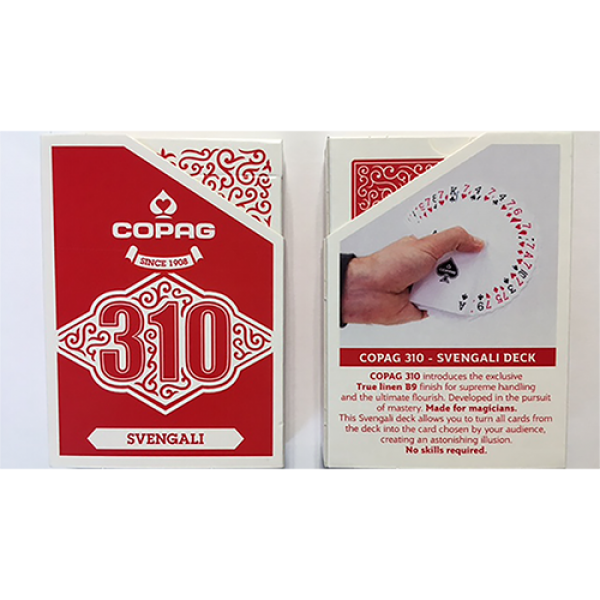 Mazzo di carte Copag 310 Svengali (Red) Playing Cards