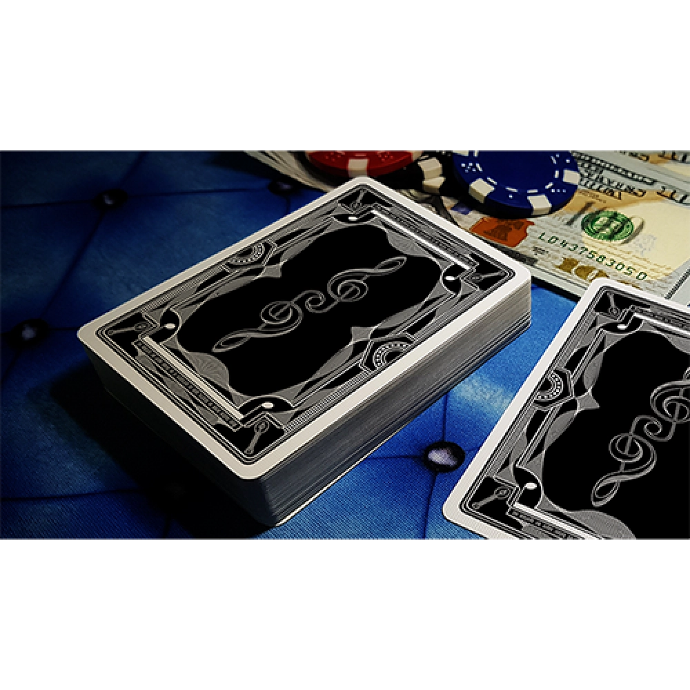 Treble Clef (Black) Playing Cards