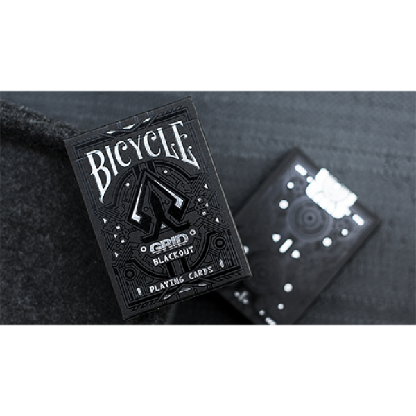 Mazzo di carte Limited Edition Bicycle Grid Blackout Playing Cards