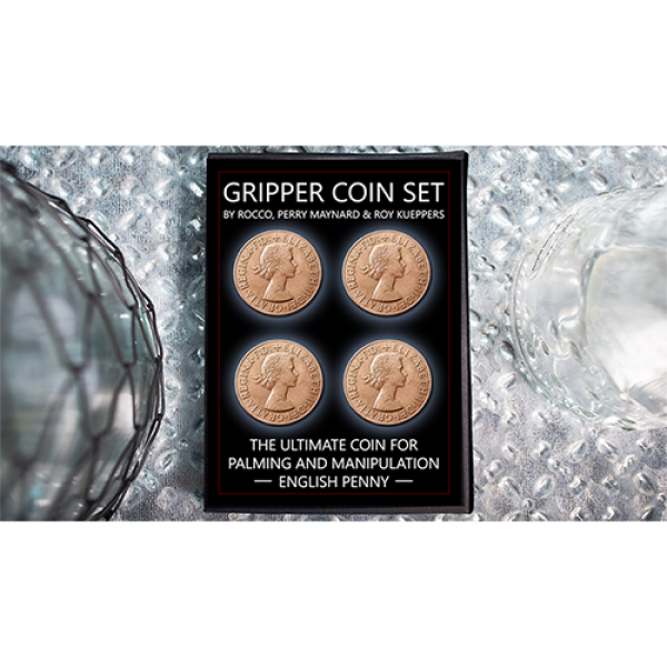 Gripper Coin (Set/ English Penny) by Rocco Silano