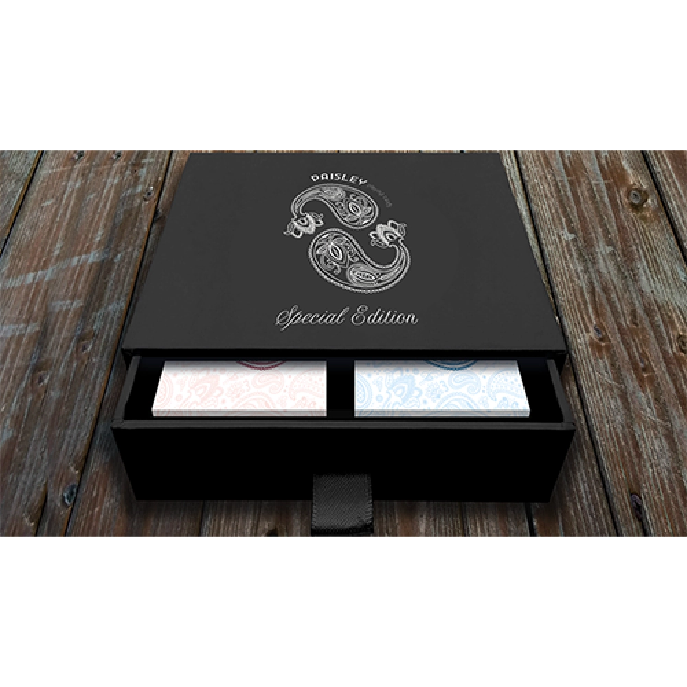 Special Edition Diamon Playing Cards Paisley Box Set (Ruby Red and French Blue) (set di 2 mazzi)