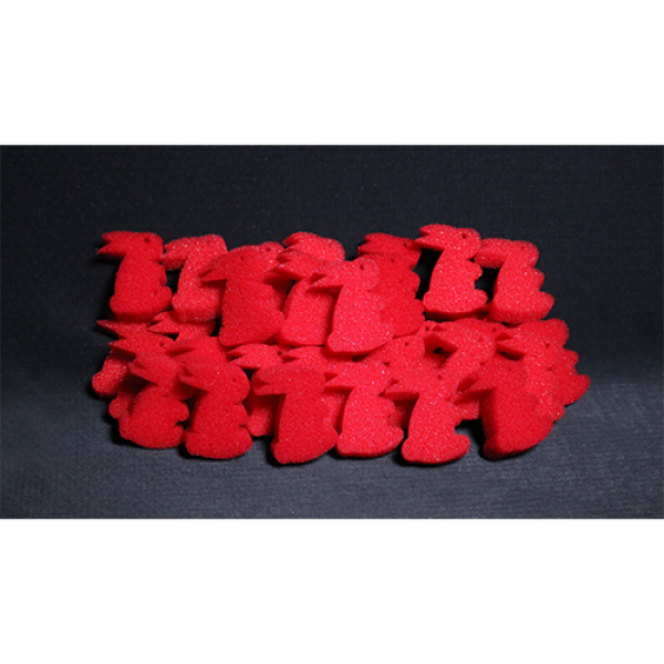 Ultra Soft Red Bunny Bag of 50 by Magic By Gosh