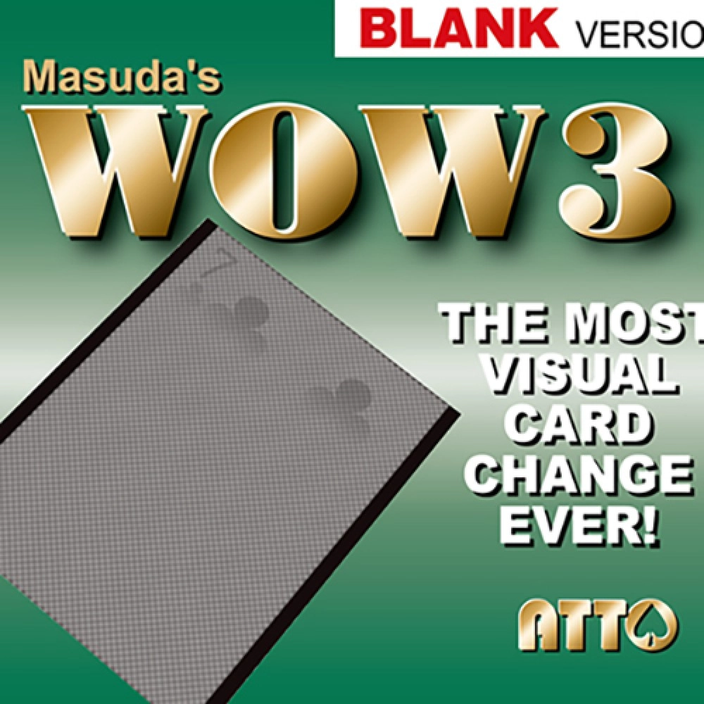WOW 3.0 Blank (Gimmick and Online Instruction) by Masuda