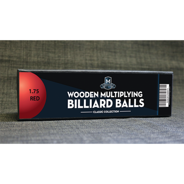 Wooden Billiard Balls (4cm Red) by Classic Collections