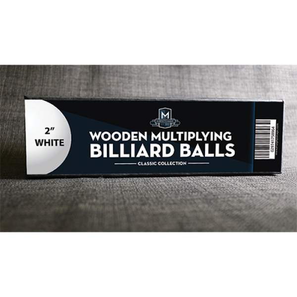 Wooden Billiard Balls (5cm White) by Classic Collections
