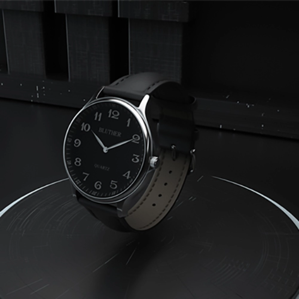 Infinity Watch V3 - Silver Case Black Dial / STD Version (Gimmick and Online Instructions) by Bluether Magic