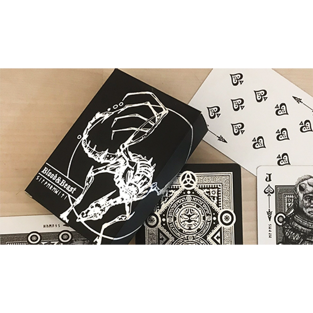 Mazzo di carte Blood and Beast (Silver) Playing Cards
