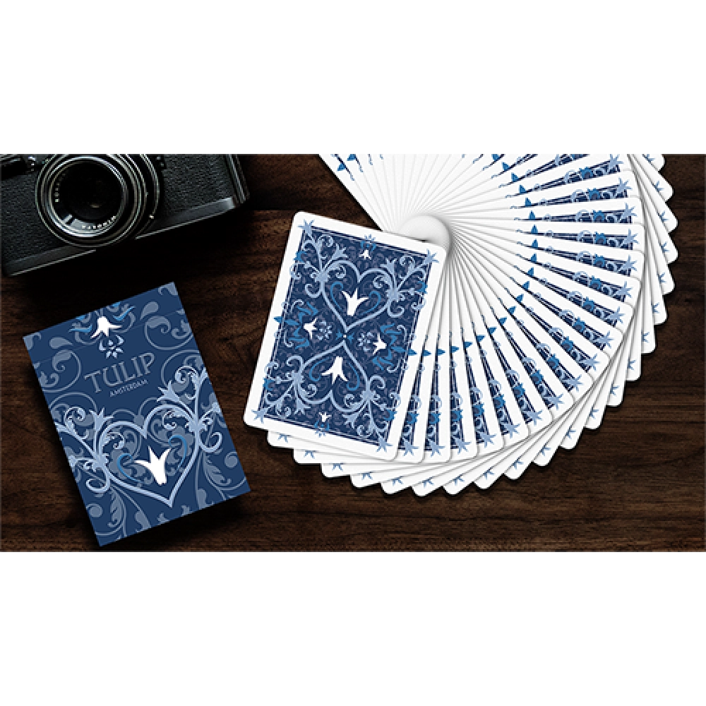 Mazzo di carte Tulip Playing Cards (Dark Blue) by Dutch Card House Company