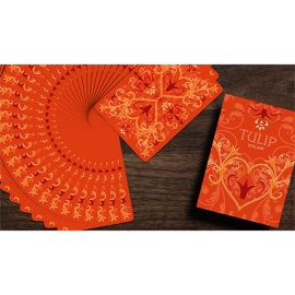 Mazzo di carte Tulip Playing Cards (Orange) by Dutch Card House Company