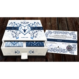 Mazzi di carte Limited Edition Tulip Playing Cards Set (Dark Blue and Light Blue) by Dutch Card House Company