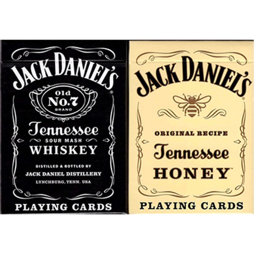Jack Daniel's Black/Honey Set Playing Cards by USPCC