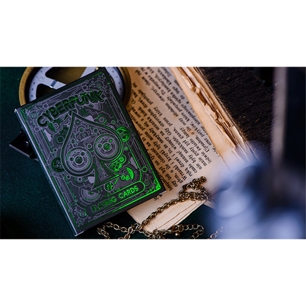 Mazzo di carte Cyberpunk Green by Elephant Playing Cards