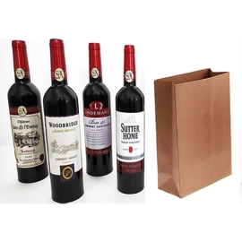 Wine Bottles From Paper Bag (4 Bottles) by Tora Magic