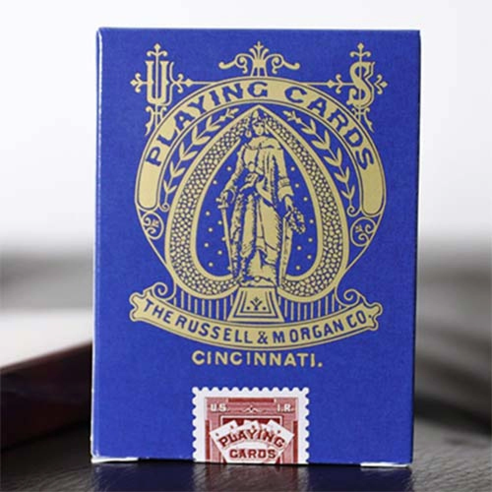 Mazzo di carte Limited Late 19th Century Square Faro (Blue) Playing Cards