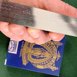 Mazzo di carte Limited Late 19th Century Square Faro Gilded (Blue) Playing Cards