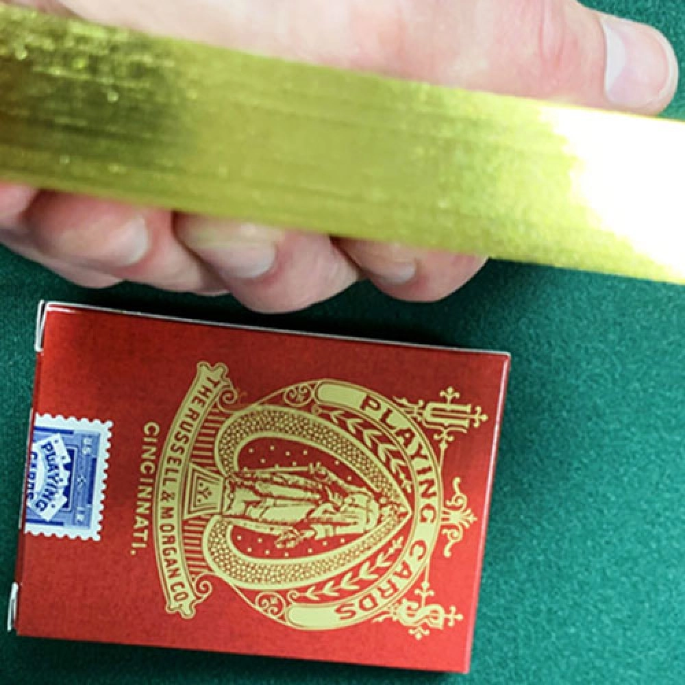 Mazzo di carte Limited Late 19th Century Square Faro Gilded (Red) Playing Cards