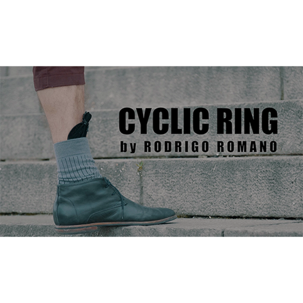 CYCLIC RING (Black Gimmick and Online Instructions) by Rodrigo Romano