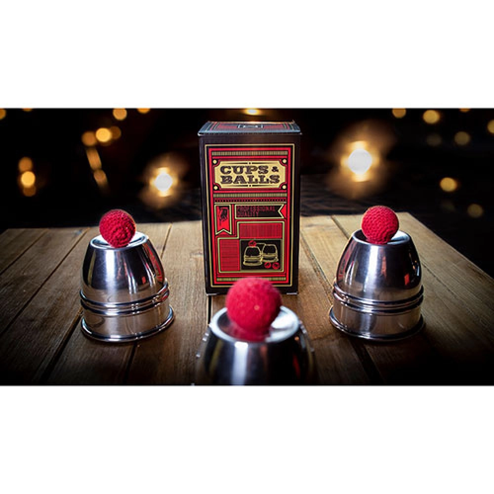 CUPS and BALLS Aluminum (Gimmicks and Instructions) by Murphy's Magic