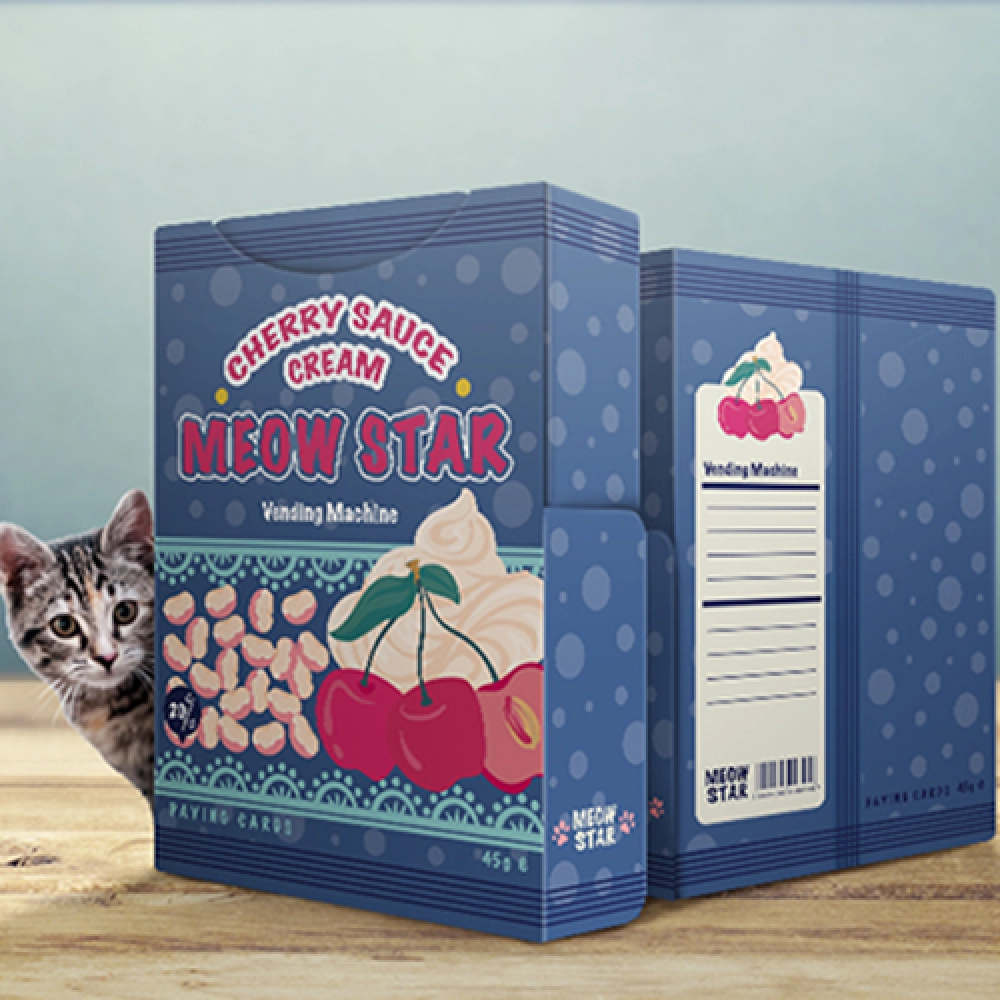 Mazzo di carte Meow Star Vending Machine V1 (Cherry) Playing Cards by Bocopo