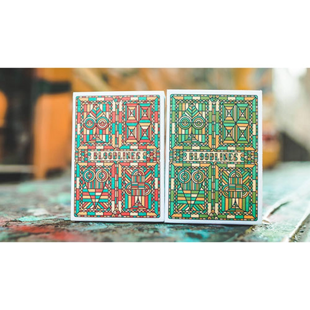 Mazzo di carte Bloodlines (Ruby Red) Playing Cards by Riffle Shuffle