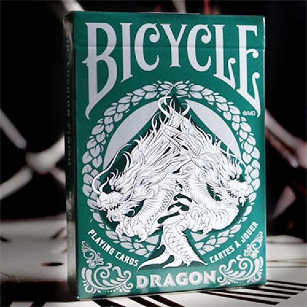 Mazzo di carte Bicycle Dragon Playing Cards (Green) by USPCC