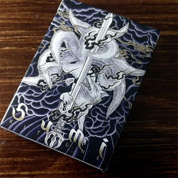 Mazzo di carte Sumi Kitsune Myth Maker (Blue) Playing Cards by Card Experiment