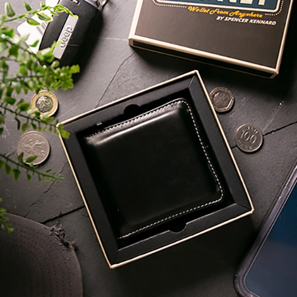 Easy Money Black Wallet (Gimmick and Online Instructions) by Spencer Kennard
