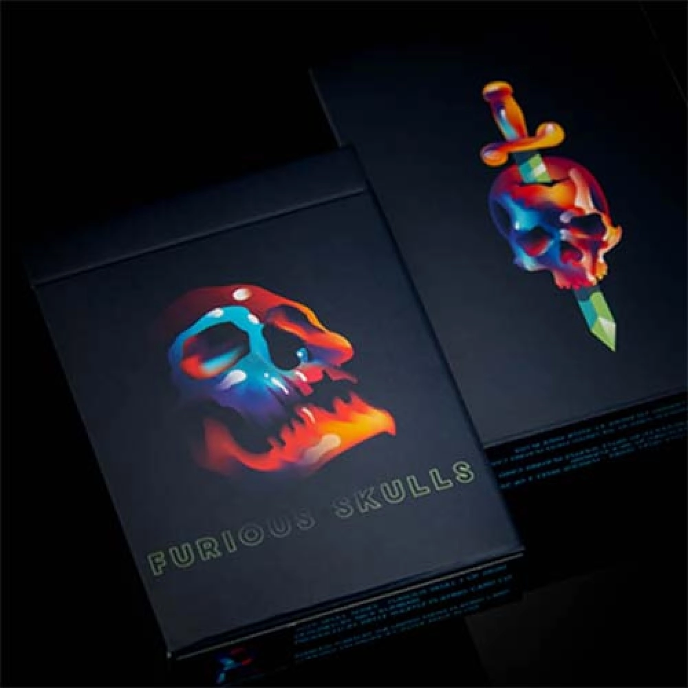 Mazzo di carte Furious Skull Playing Cards by Riffle Shuffle