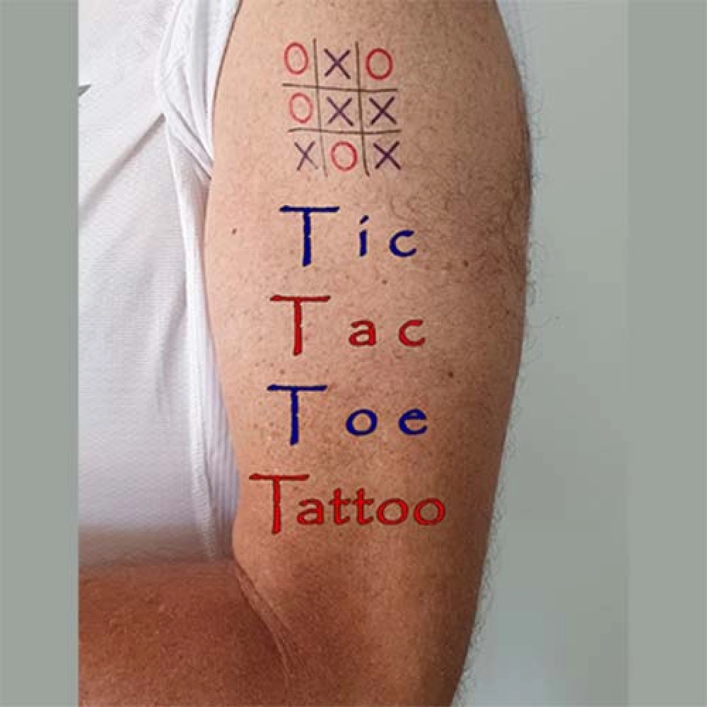 Tic Tac Toe Tattoo by Eran Blizovsky
