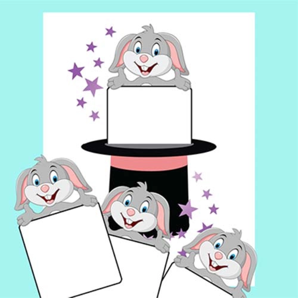 Cardiographic LITE ACTION BUNNY ADD ON (Blank Card) by Martin Lewis