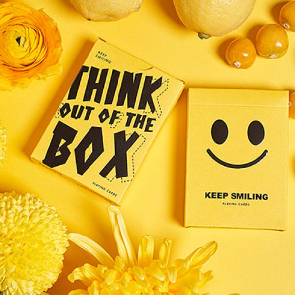 Mazzo di carte Keep Smiling Yellow V2 Playing Cards by Bocopo