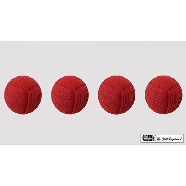 Rope Balls - Palline di corda 2.5 cm / Set of 4 (Rosso) by Mr. Magic