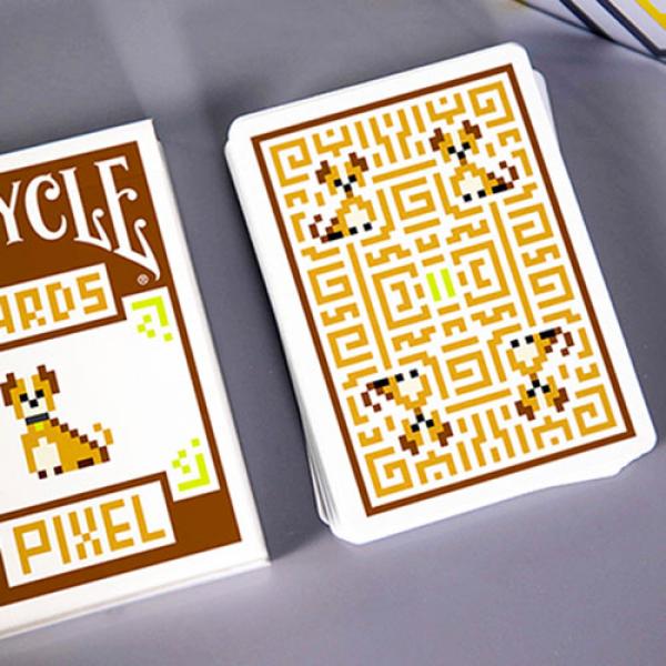 Mazzo di carte Bicycle Pixel (Dog) Playing Cards by TCC