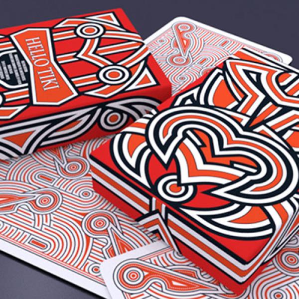 Mazzo di carte Hello Tiki (Red) Playing Cards