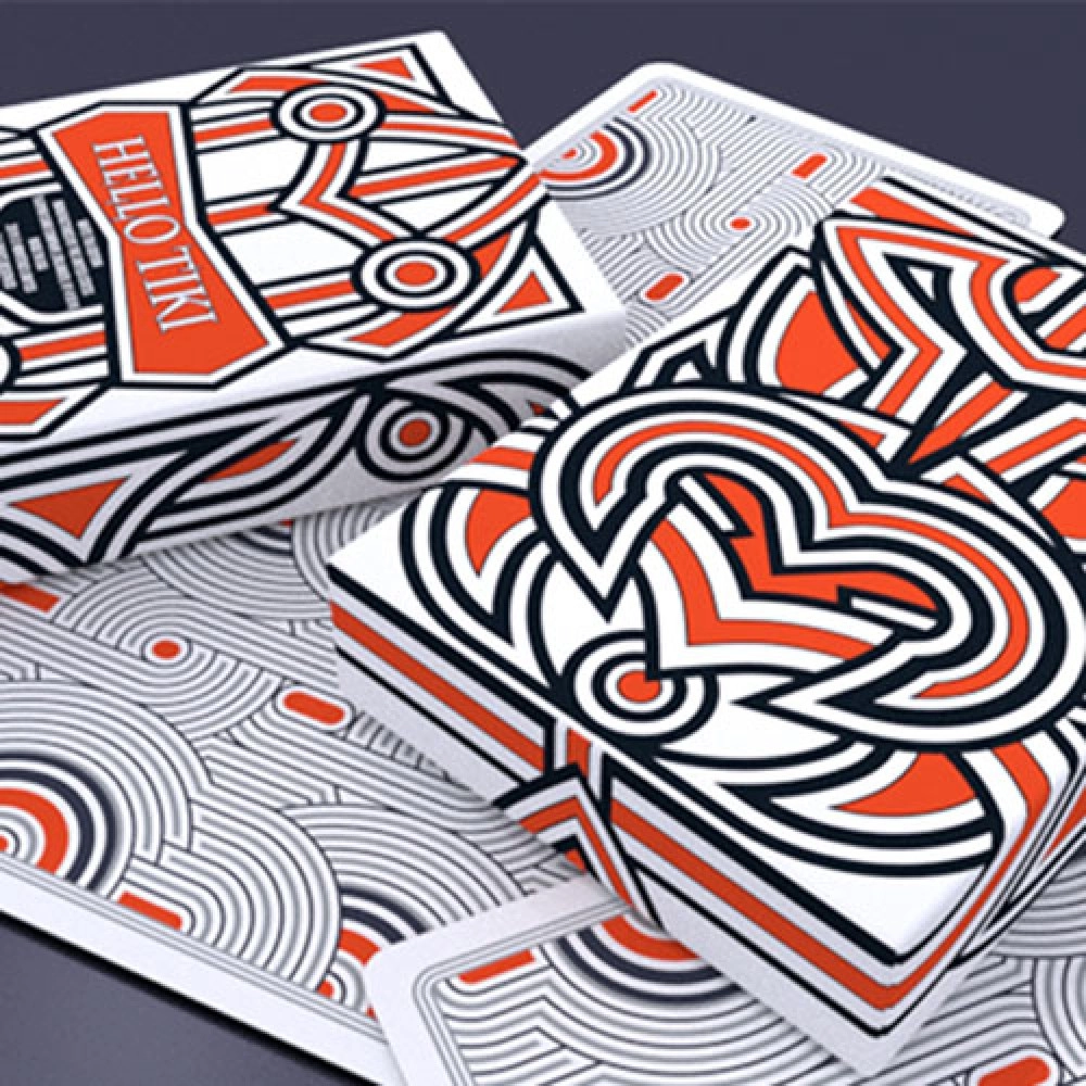 Mazzo di carte Hello Tiki (White) Playing Cards