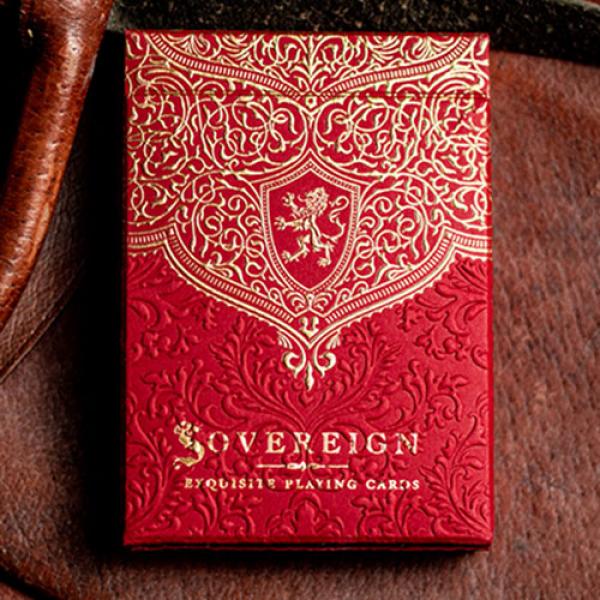 Mazzo di carte Sovereign STD Red Playing Cards by Jody Eklund